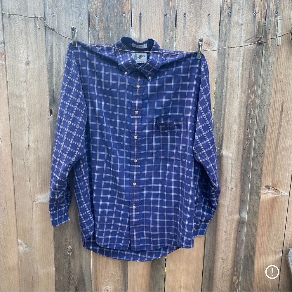 London fog button down shirt size medium